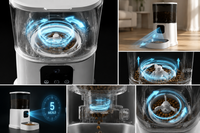 JerryShaw Smart Automatic Pet Feeder with WiFi & HD Camera
