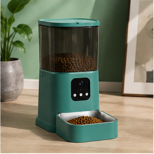 JerryShaw Smart Automatic Pet Feeder with WiFi & HD Camera